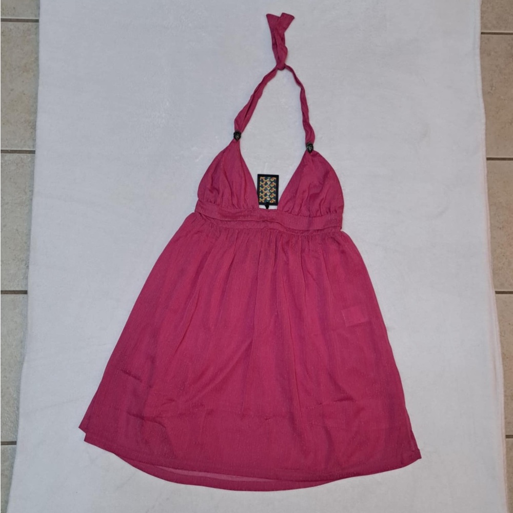 Kurt Geiger Fuschia "Kensington" Cover-Up Dress - Women's size LARGE